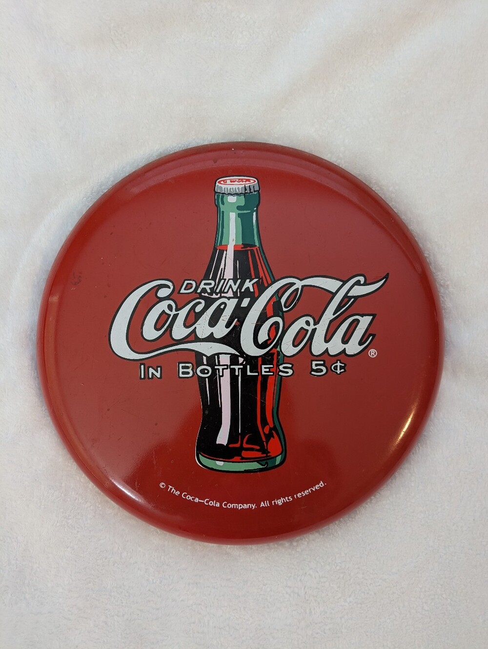 Coca Cola Red Vintage Round Wall Sign